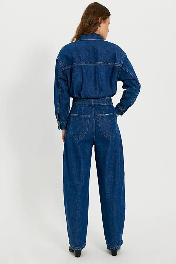 Barrel Jumpsuit: Deep Blue (FINAL SALE)