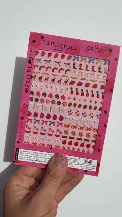 Dots and Stripes Nail Art Stickers