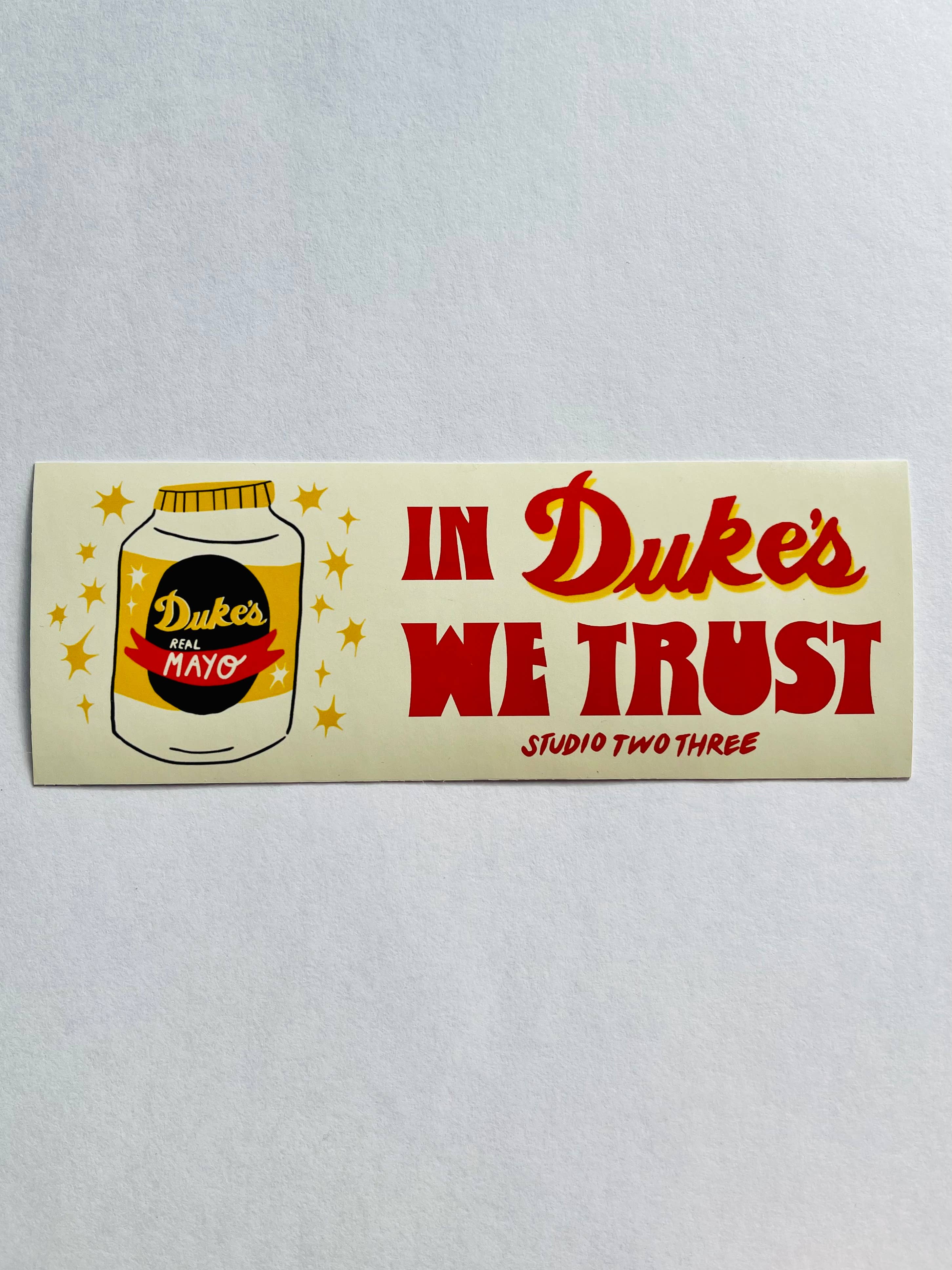 Dukes Mayo Bumper Sticker