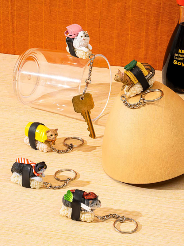 Sushi Cat (Nekozushi) Keyring Blind Box Vol. 1: Assorted