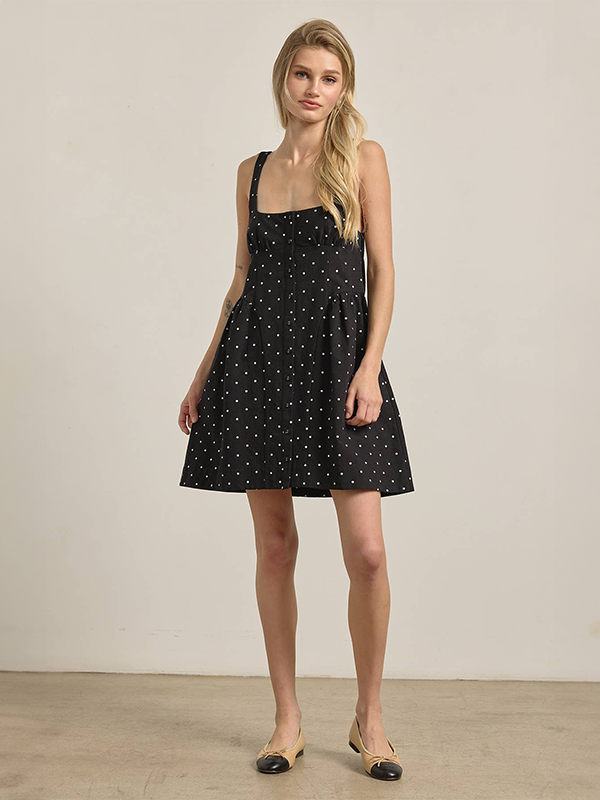 polka dot fitted dress Button-Down Mini M Brand_adidas Womens Navy Blue Pants Wedding Guest REIN:Whatever Our Souls Are Made Of