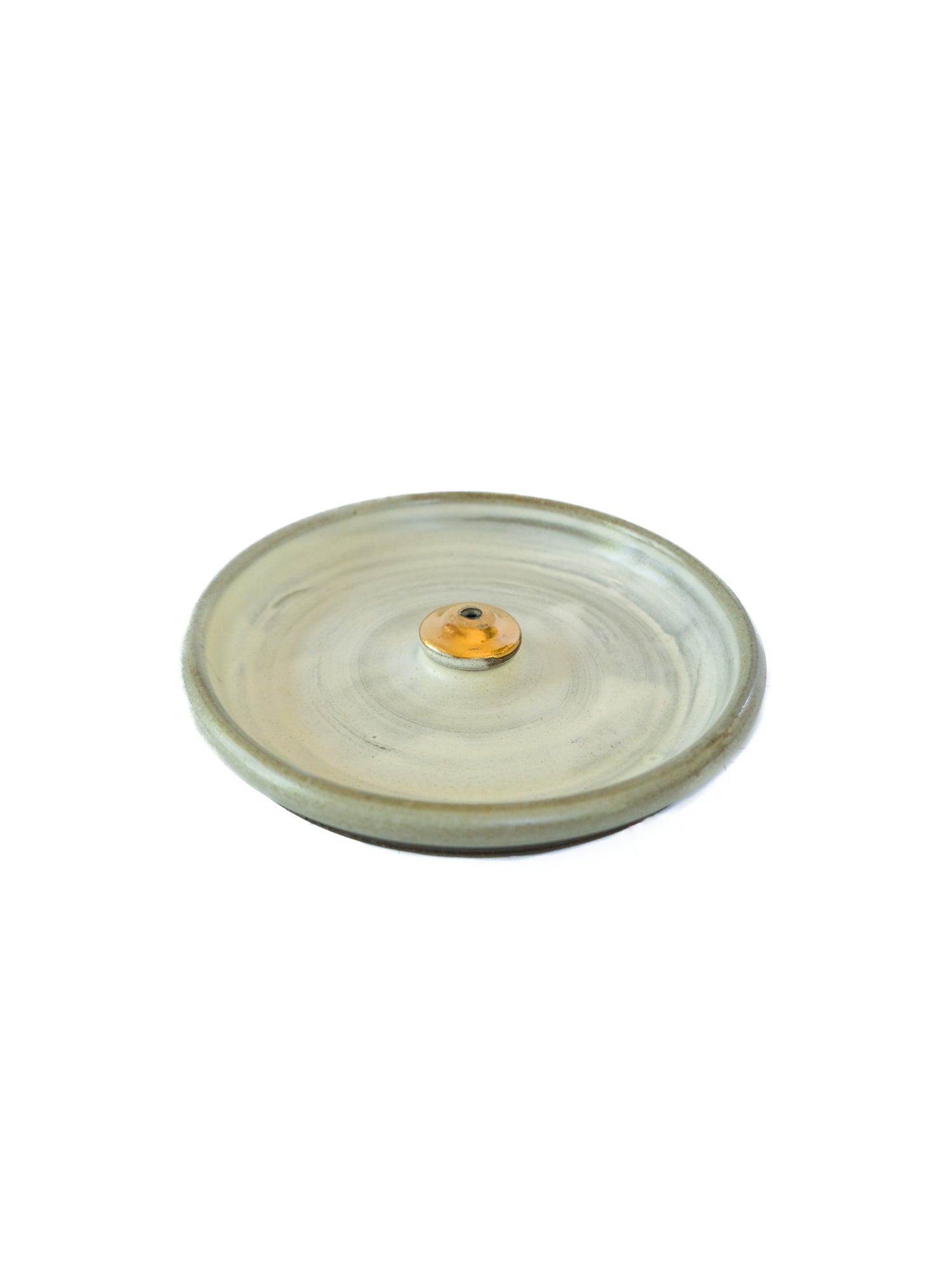 Incense Holder: White & Gold