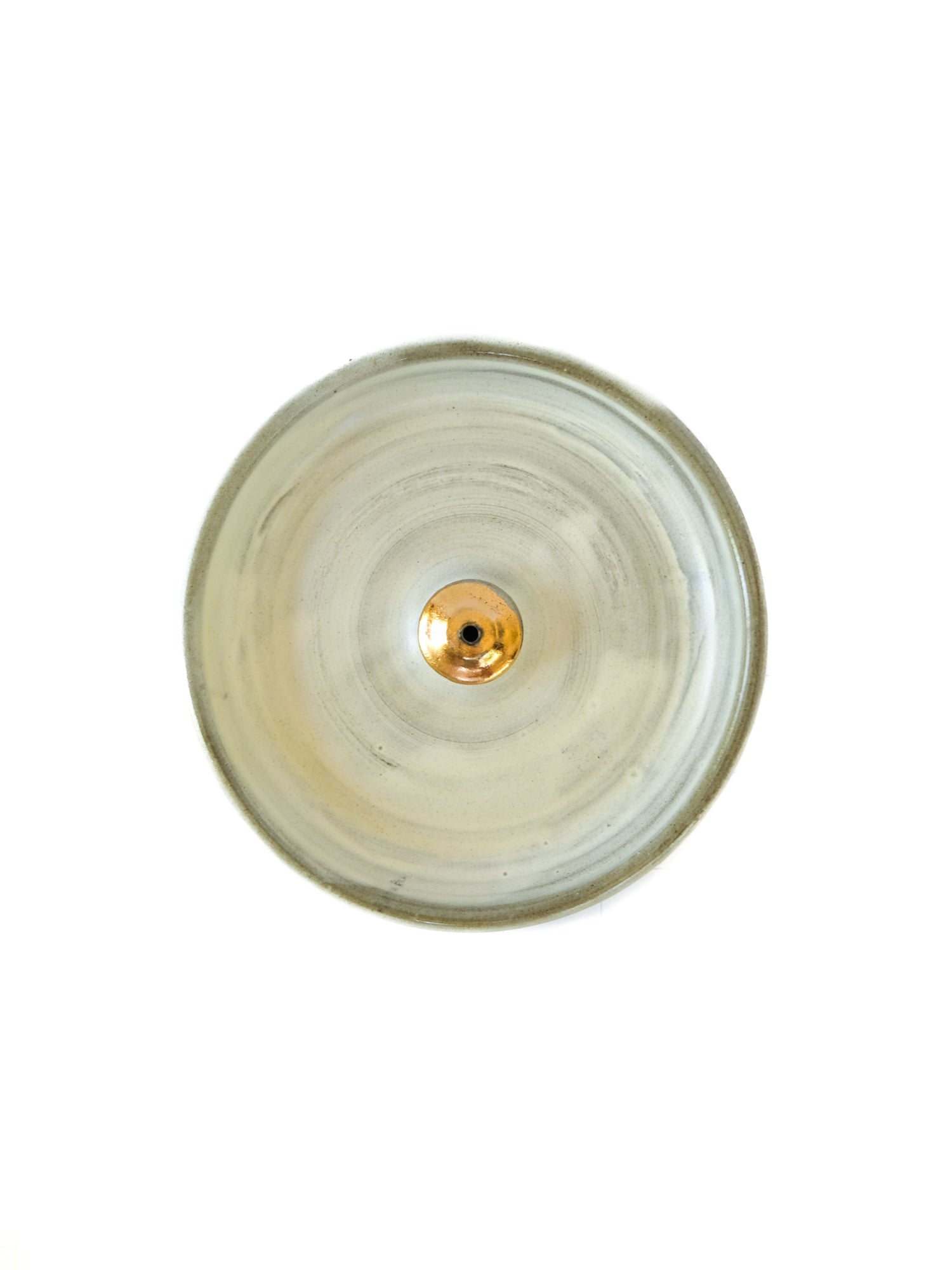 Incense Holder: White & Gold