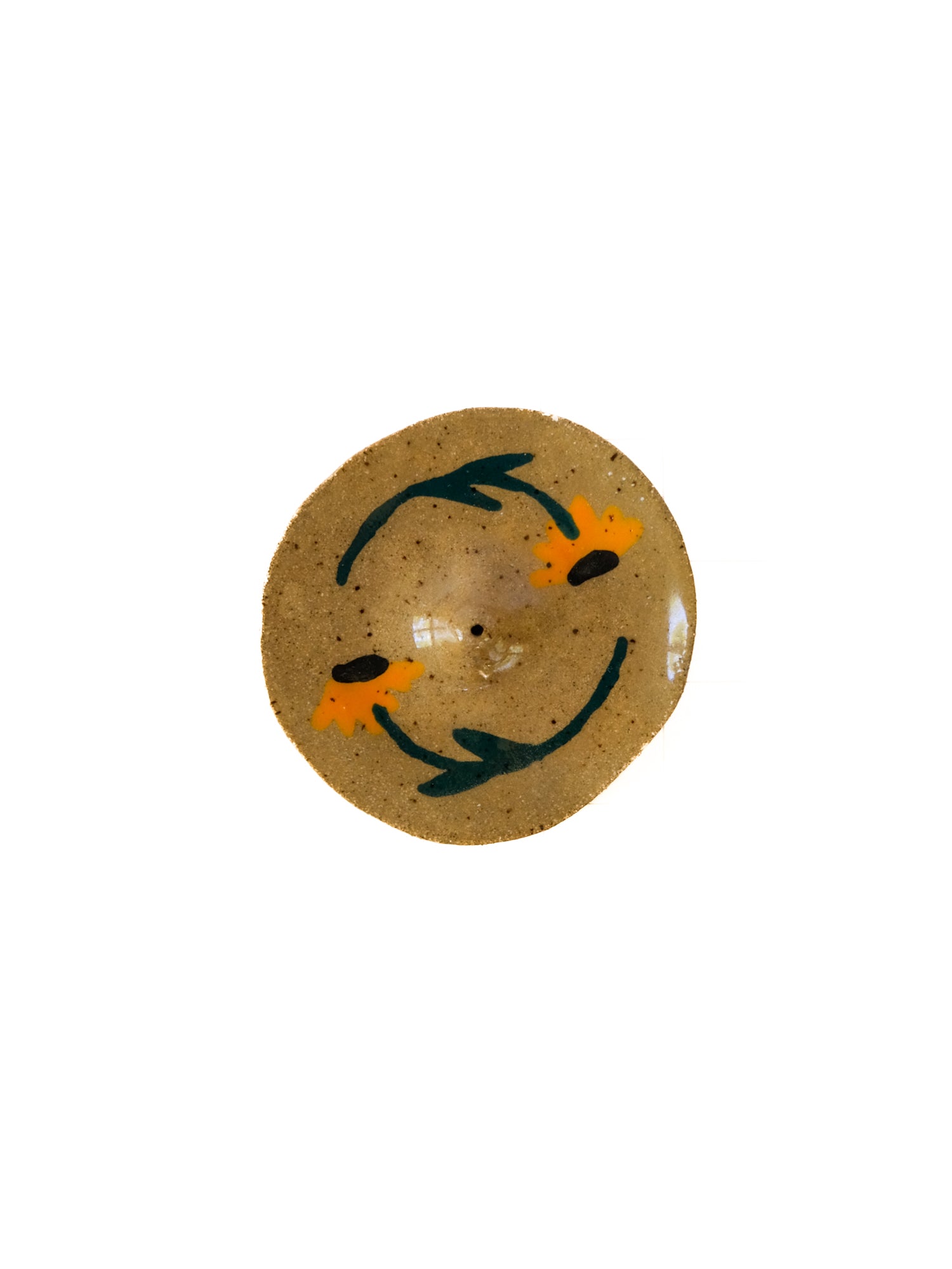 Ceramic Incense Holder: Sunflower