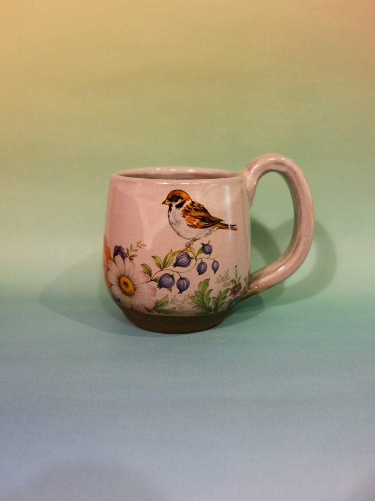 Mug: Sparrow (Sky Blue)