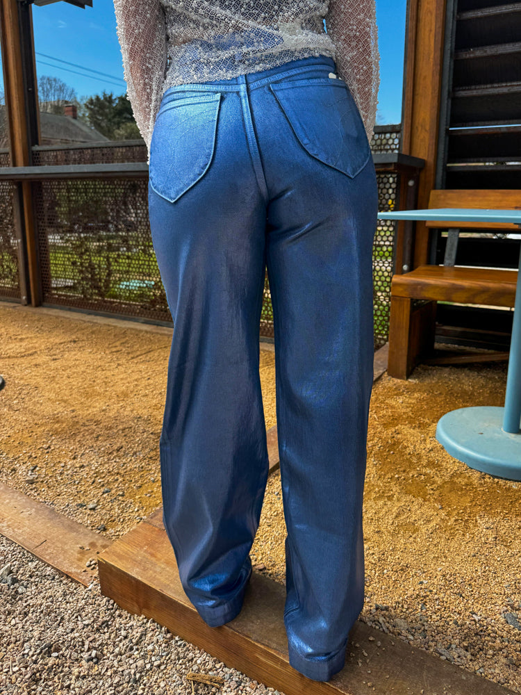 Sailor Long Ruby Pant: Blue Foil