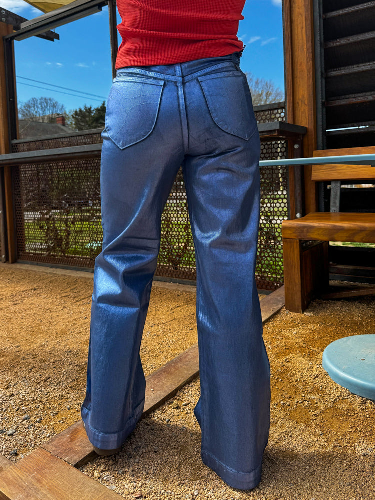Sailor Long Ruby Pant: Blue Foil