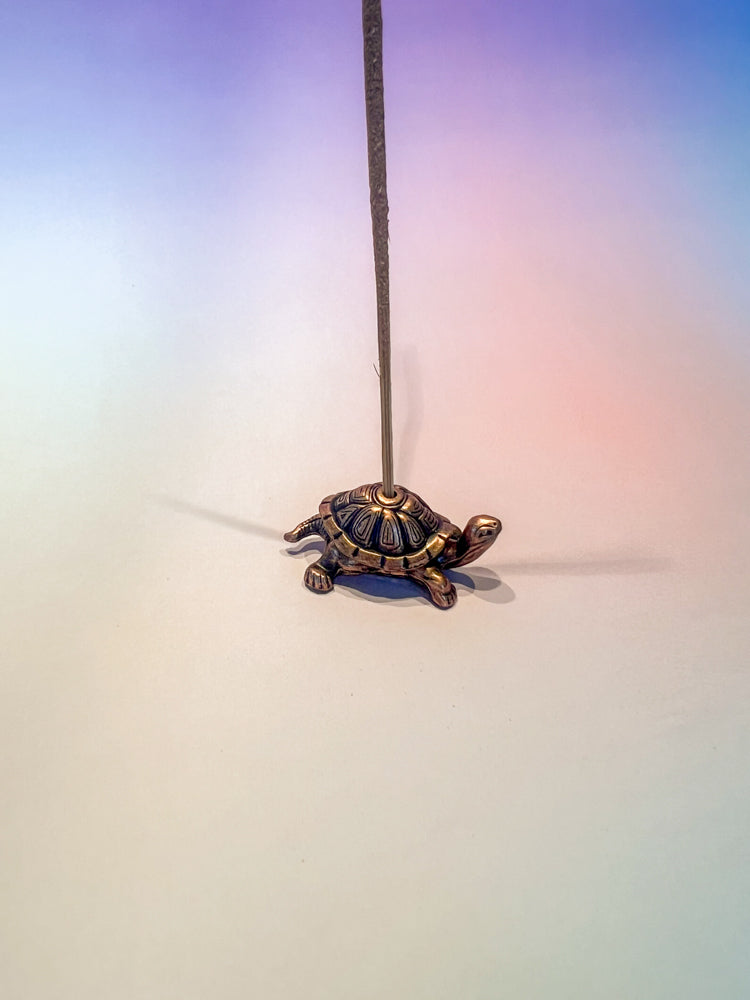 Mini Incense Holder: Turtle (Bronze)