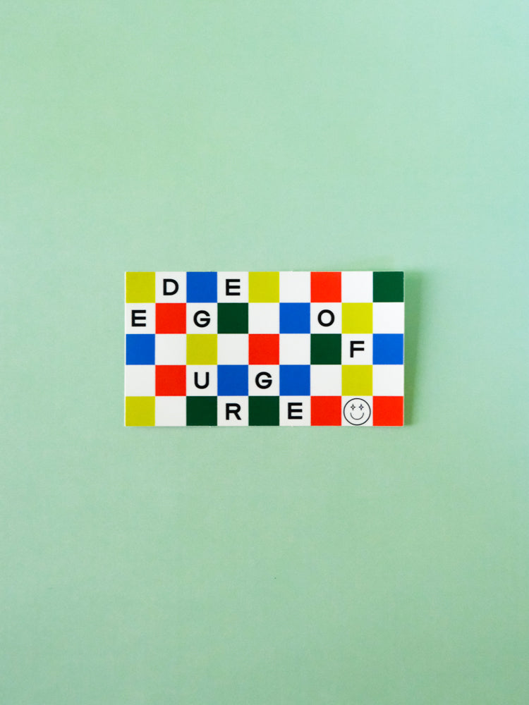 EOU Checkerboard Sticker