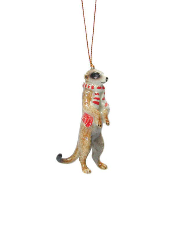 Porcelain Miniature Ornament: Meerkat