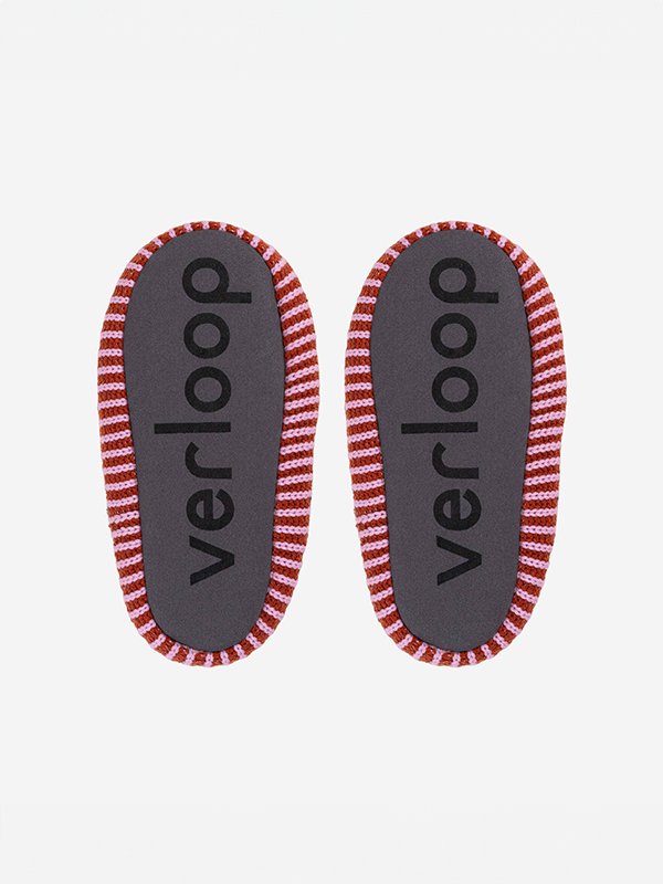 Mosaic Slide Slippers: Rust Lilac