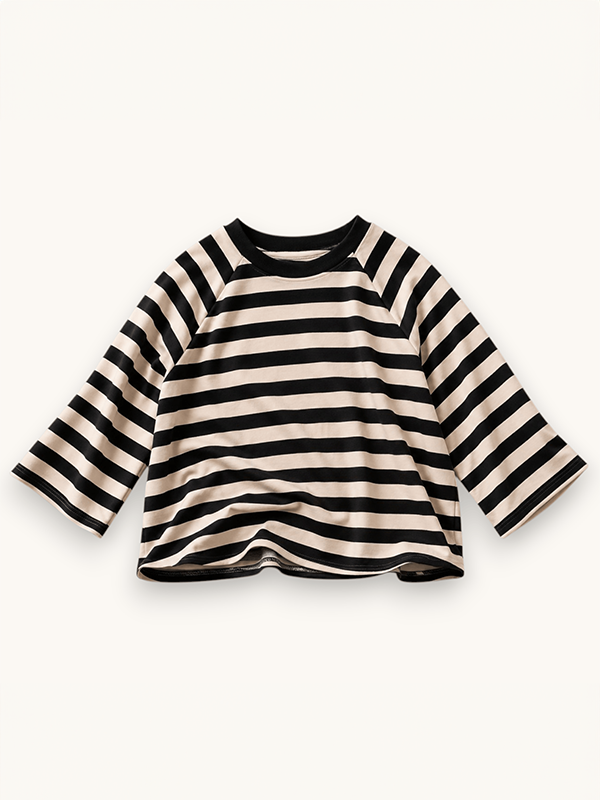 Paris Stripe Raglan Tee