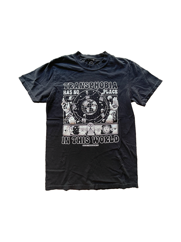 Transphobia Has No Place In This World Shirt: Black
