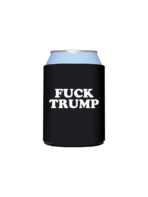 F*ck Trump Can Koozie: Black