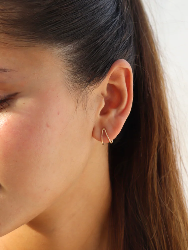 Wishbone Studs: 14k Gold Fill