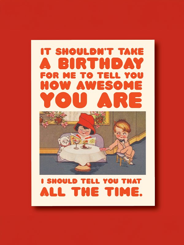 How Awesome Birthday Card