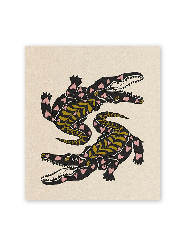 Gator Love Print: 8 x 10