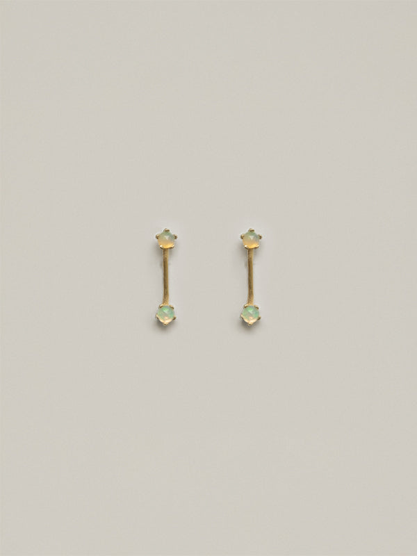 Andy Earrings: Opal (Gold Plated)