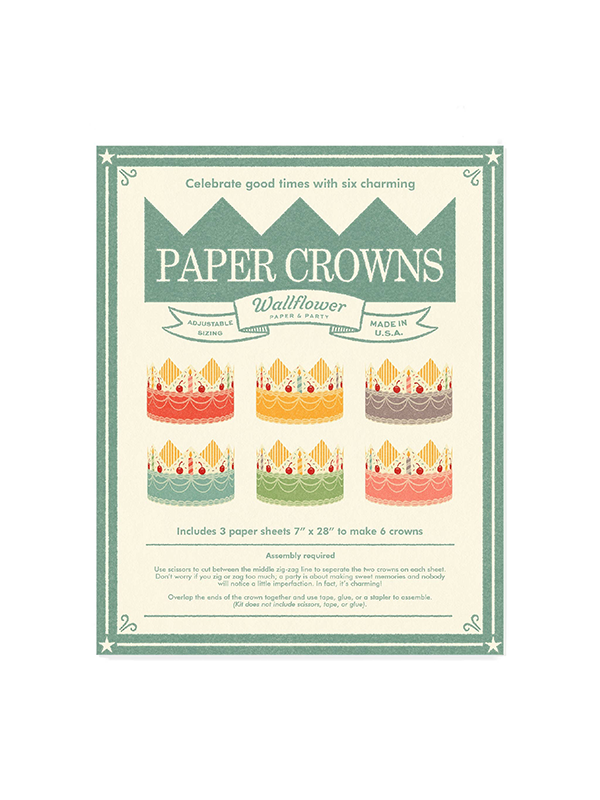 Birthday Cake Paper Crowns
