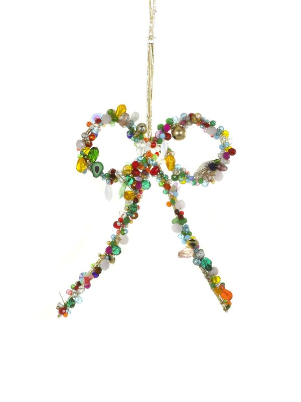 Technicolor Bow Ornament