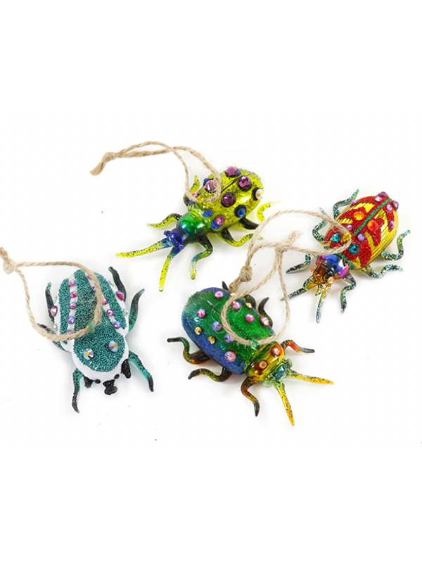 Tiny Beetle Ornament: Assorted