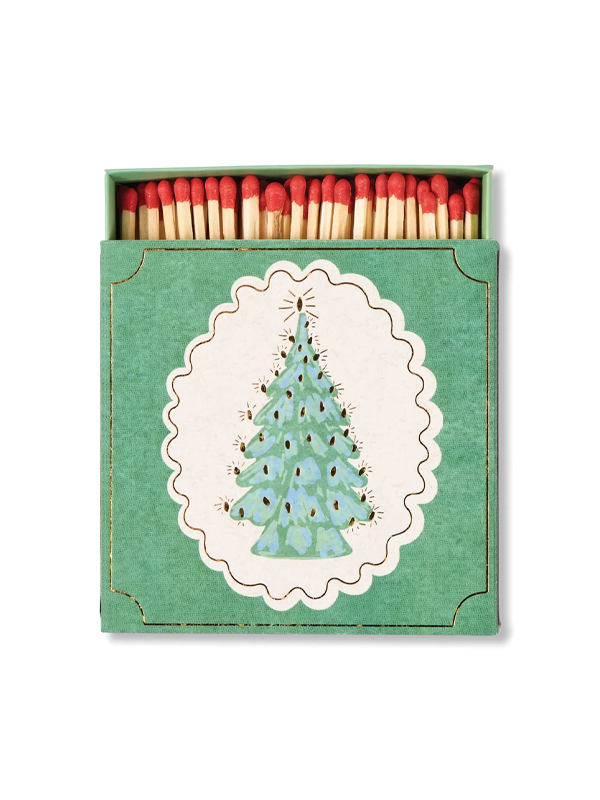 Square Boxed Matches: Christmas Tree