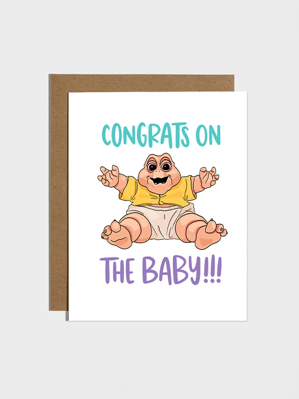 Dinosaur Congrats on the Baby Card