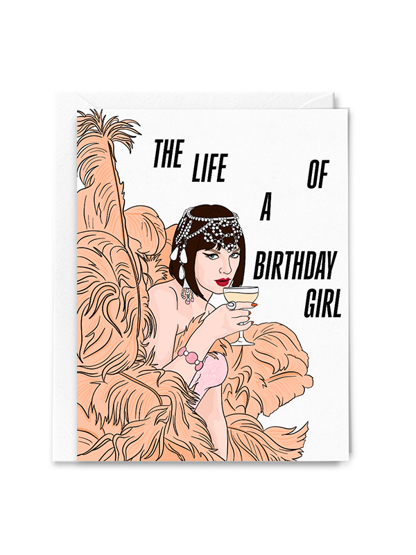 The Life of a Birthday Girl Card