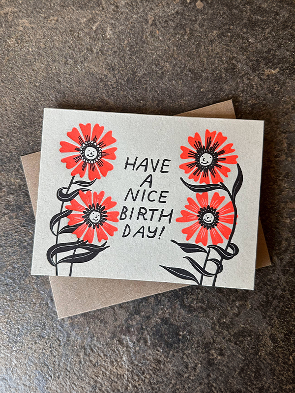 Birthday Flowers Card