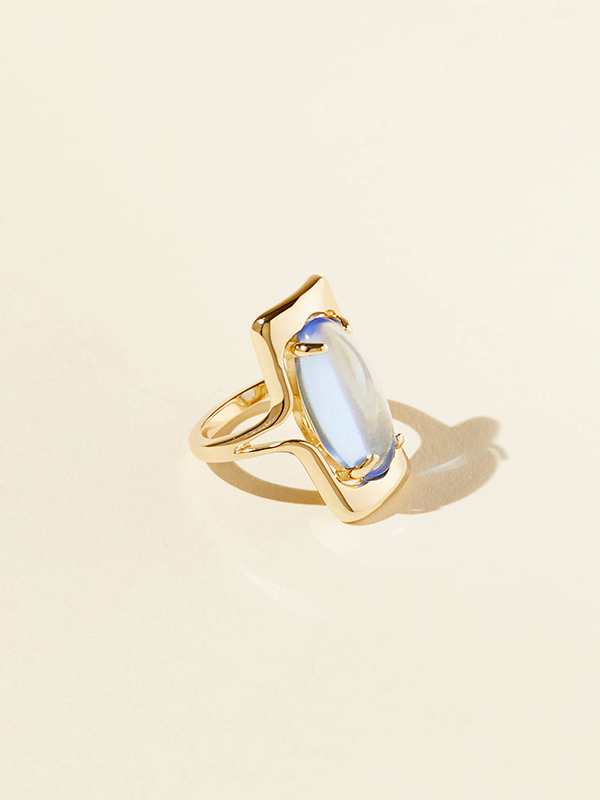 Walton Ring: Gold Plated (Blue)