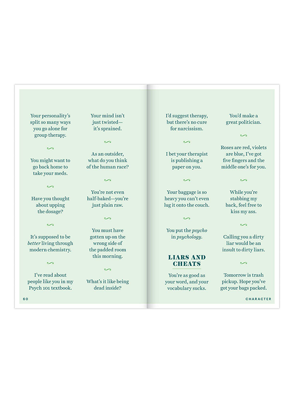 Insults & Comebacks: Lines for All Occasions