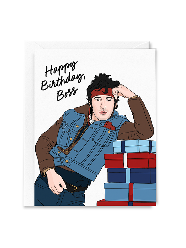 Happy Birthday Boss (Bruce Springteen) Card