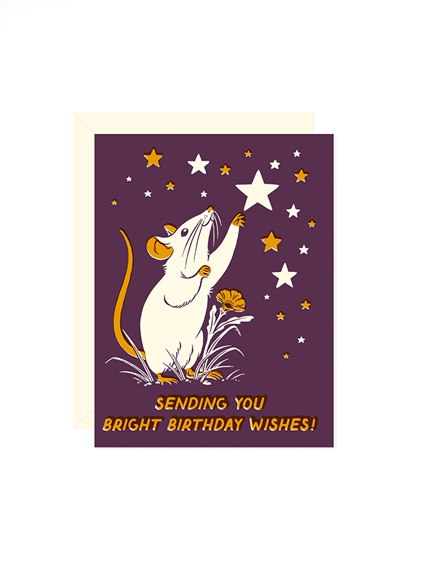 Bright Wishes Birthday Card