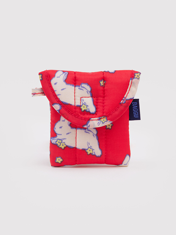 Puffy Earbuds Case: Bunnies