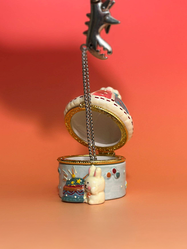 Trinket Box: Carousel Bunny