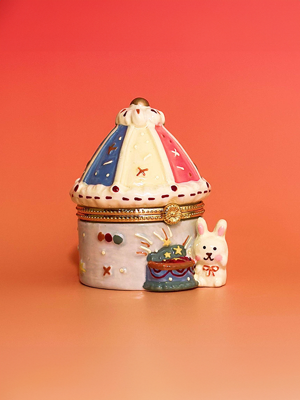 Trinket Box: Carousel Bunny