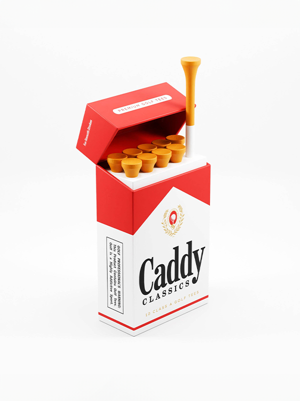 Cigarette Golf Tee Holder and Tees