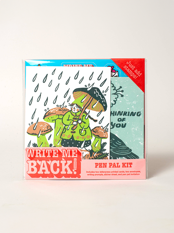 Write Me Back Pen Pal Kit: Rain Walk + Crow