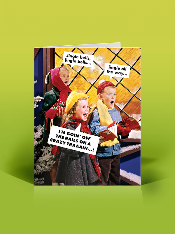 Crazy Train Holiday Card
