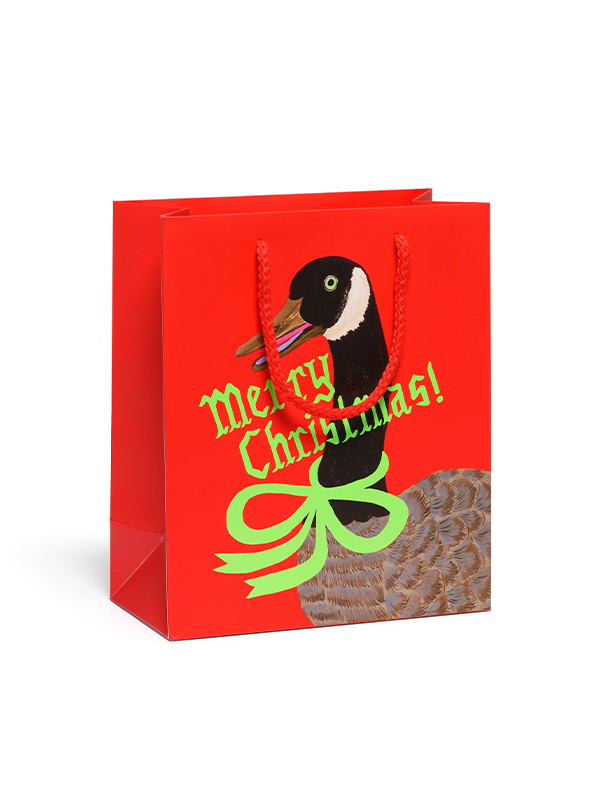 Christmas Goose Gift Bag: Medium