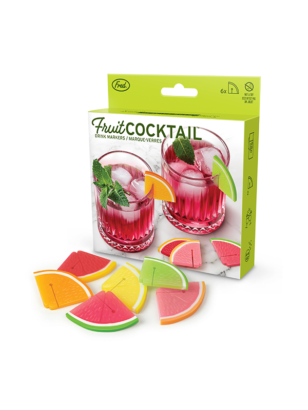Fruit Cocktail Citrus Drink Markers: Set of 6