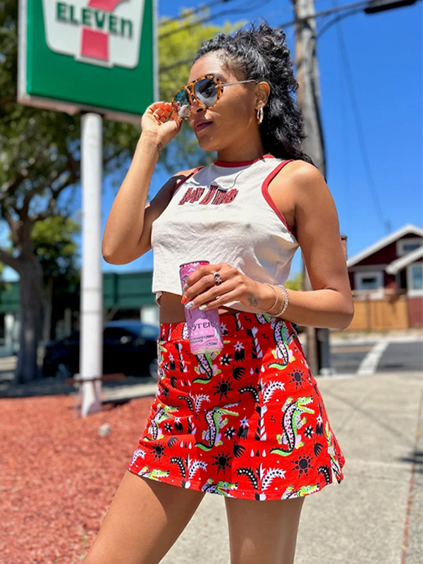 Cheeky Skort: Crocodilo