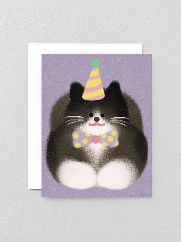 Tuxedo Cat Kids Card