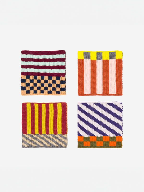 Pattern Patch Coaster Set: Desert