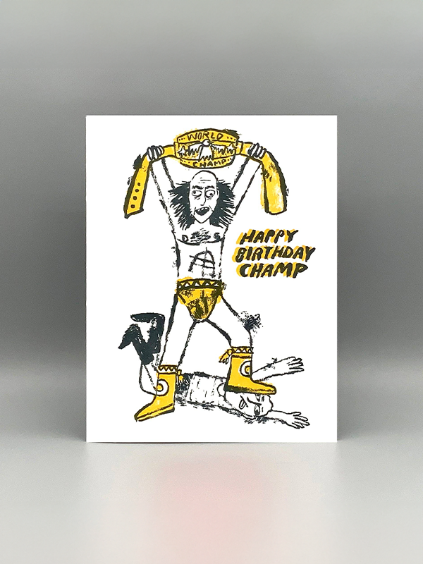 Happy Birthday Champ Card