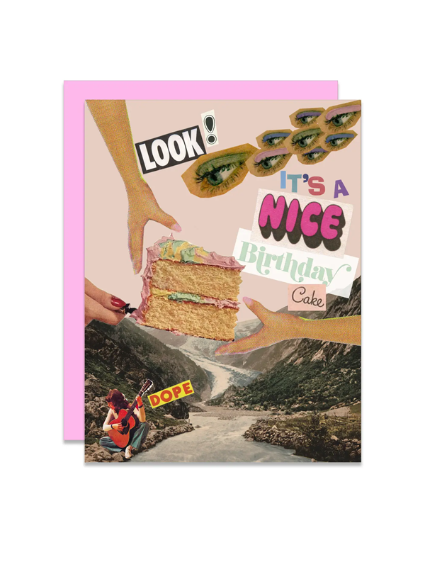 Nice Birthday Cake Card