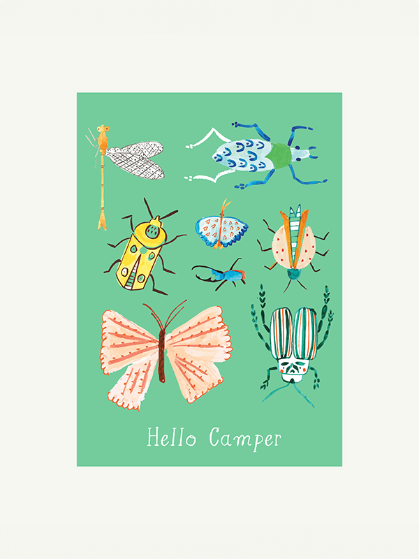 Look, a Dragonfly! Camper Card