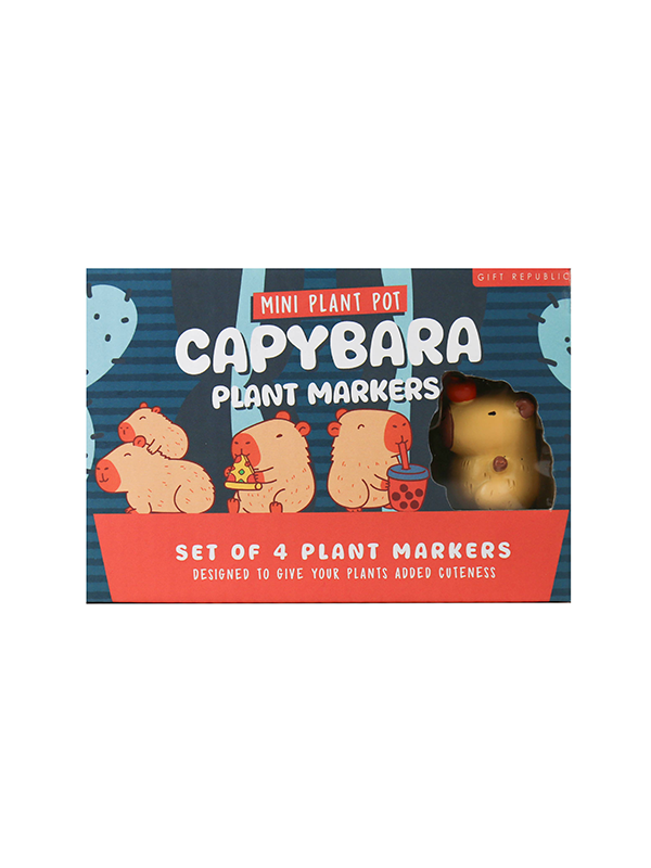 Capybara Plant Markers: Set of 4