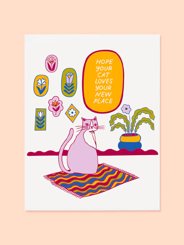 Cat Home Card