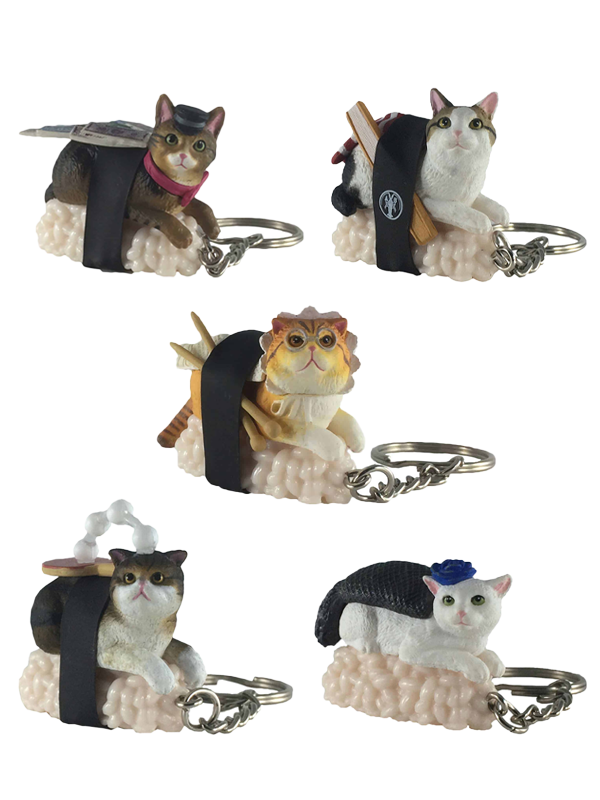 Sushi Cat (Nekozushi) Keyring Blind Box Vol. 2: Assorted